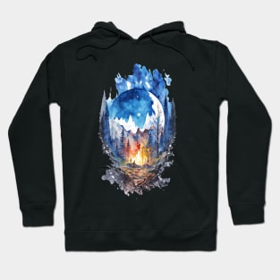 Mountain and the forest Hoodie